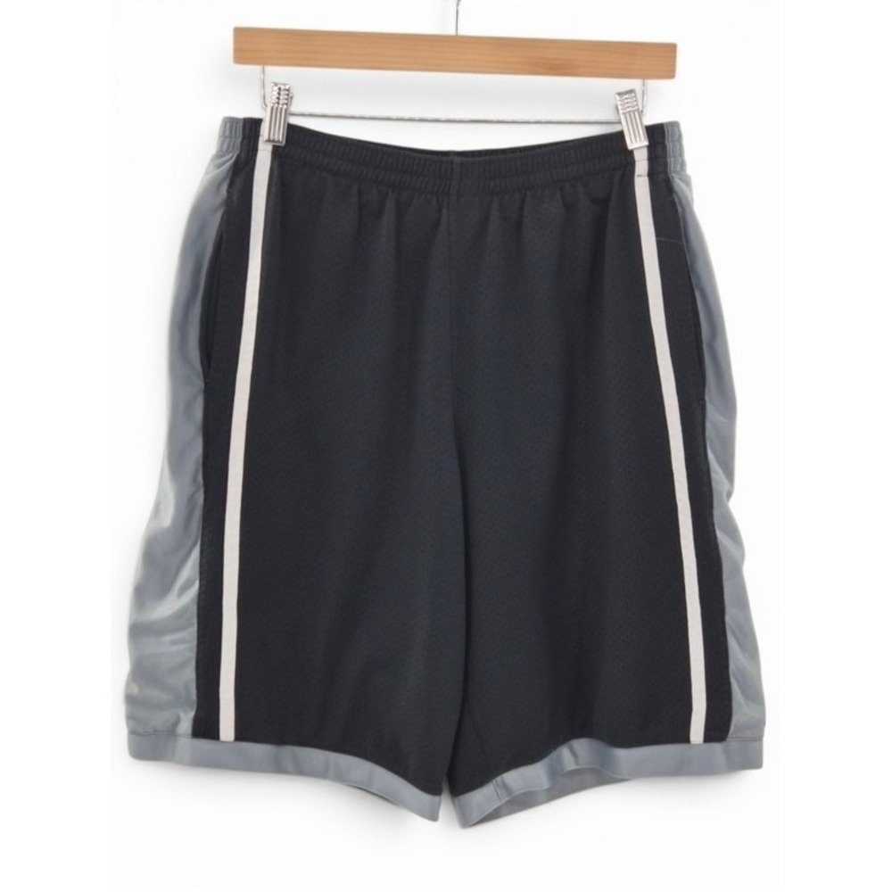 Champion Men's Black Grey Basketball Shorts M Athletic Gym Training Activewear